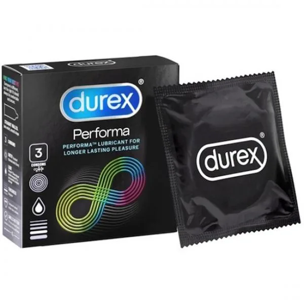 Durex Performa Delay Condom 3pcs – Thin & Long-Lasting