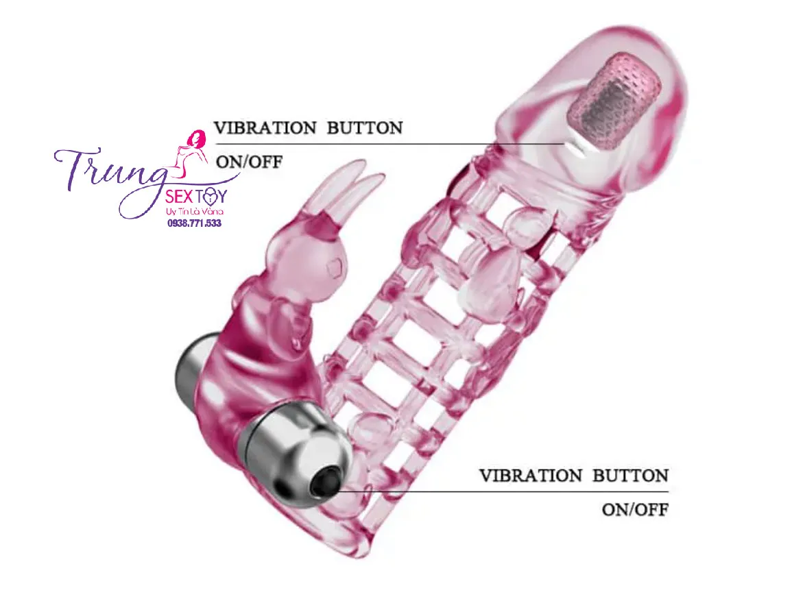 Love Sleeve Ultra Stimulating Vibrating Condom Double Ended — photo 5