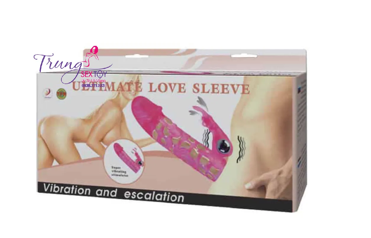 Love Sleeve Ultra Stimulating Vibrating Condom Double Ended — photo 4
