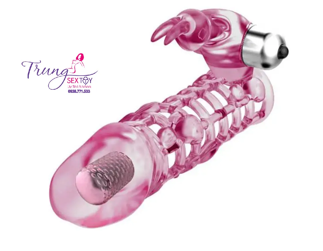 Love Sleeve Ultra Stimulating Vibrating Condom Double Ended — photo 7