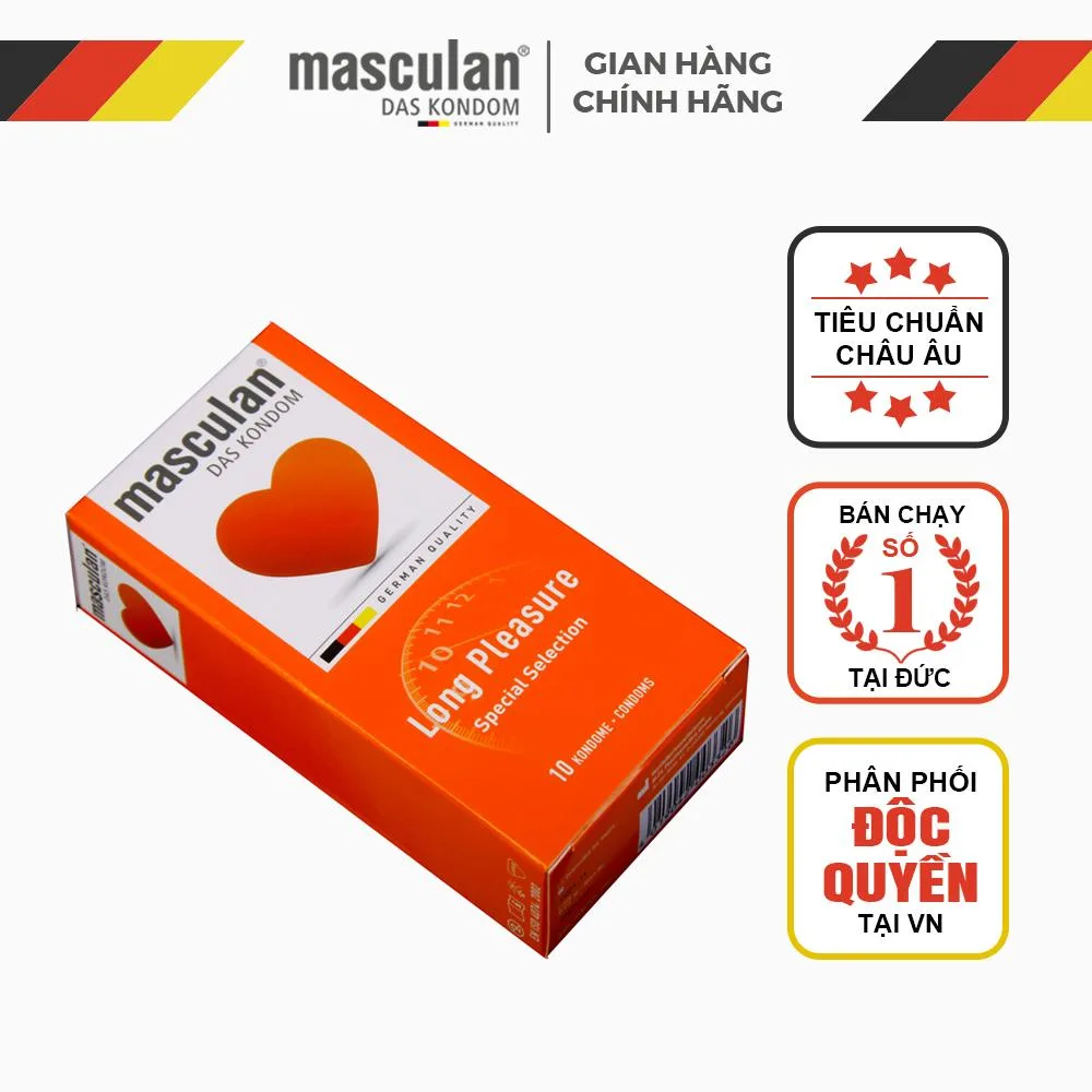 Masculan Long Pleasure Textured Delay Condom for Men — photo 4