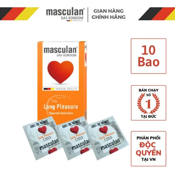 Masculan Long Pleasure Textured Delay Condom for Men — photo 5
