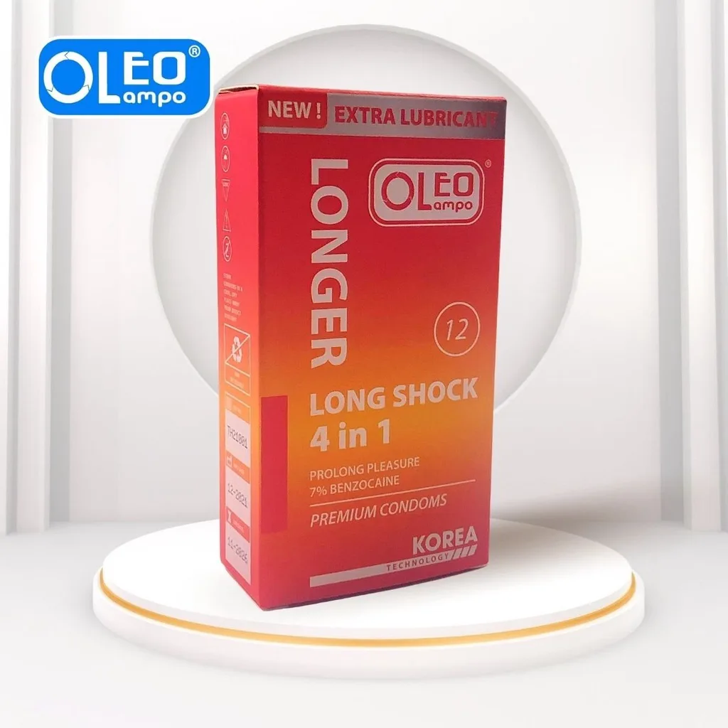 Oleo Lampo Long Shock 4-in-1 Delay Condoms — photo 2