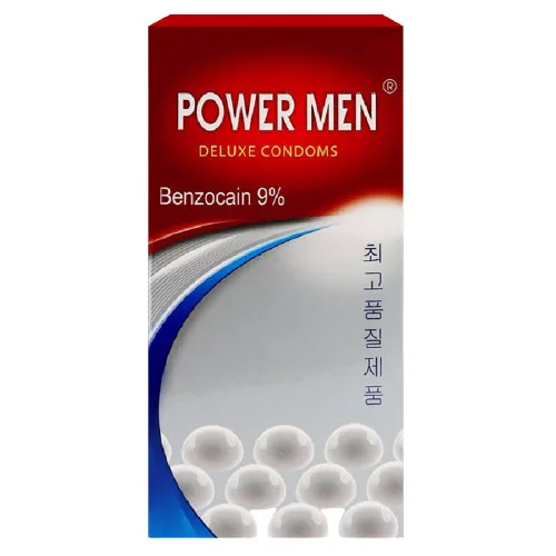 Power Men Pearl Studded Delay Condom with Benzocaine — photo 5