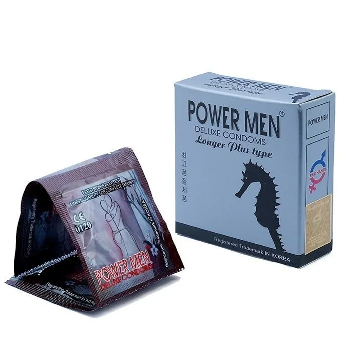 Powermen Seahorse Textured Condom Long-Lasting Pleasure — photo 6