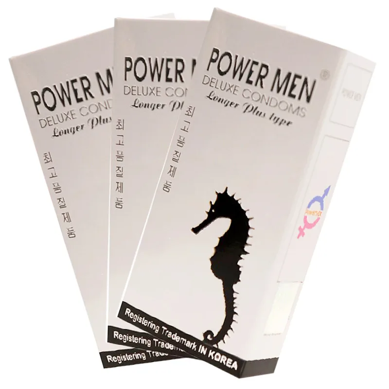 Powermen Seahorse Textured Condom Long-Lasting Pleasure — photo 7
