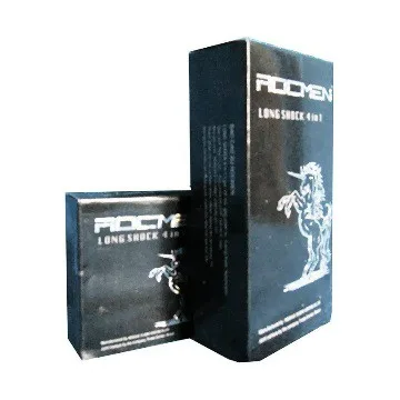 Rocmen Black Condoms Delay Climax Extra Lubricated Pack of 12 — photo 2