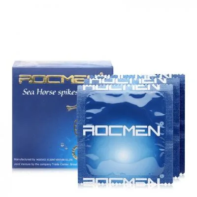 Rocmen Sea Horse Spike Ribbed Condoms Delay Ultra Thin — photo 3