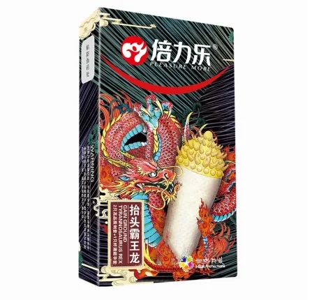 Dragon Ribbed Premium Condom 3-Pack Ultra Stimulating — photo 3