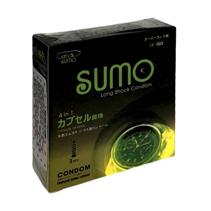 Sumo 4in1 Ultra Thin Textured Japanese Condom 3pcs — photo 4