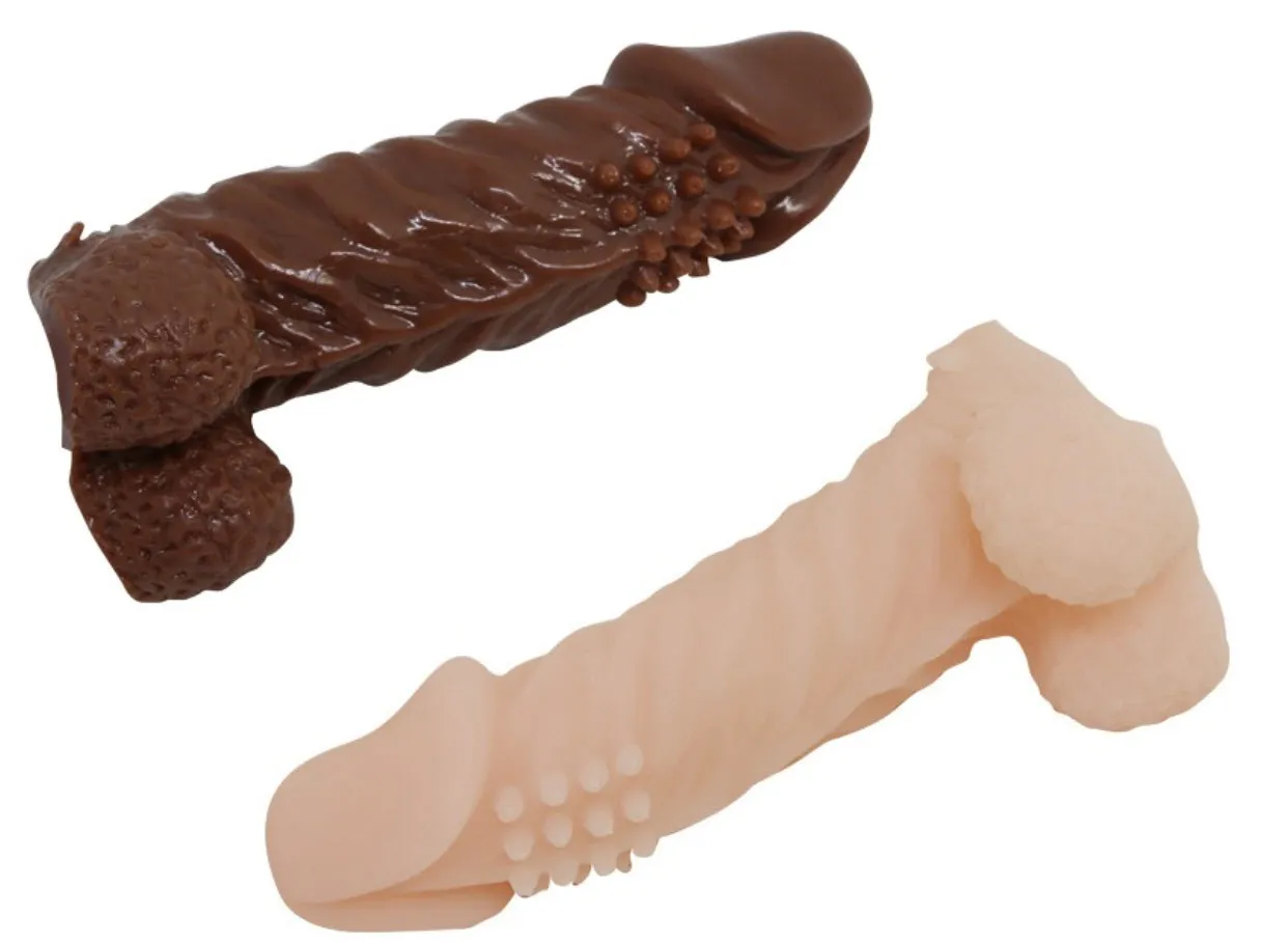 Size Enhancing Condom Perfect Fit Soft Silicone — photo 2