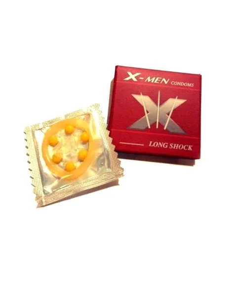 X-Men Long Shock 6 Beads Condom for Prolonged Pleasure & Intense Feel — photo 4