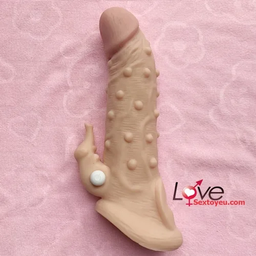 Blisstoy Large Vibrating Ring Textured Penis Sleeve — photo 3