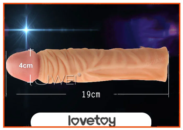 BD16 Soft Extra Length Penis Extender 5cm Silicone Sleeve — photo 5