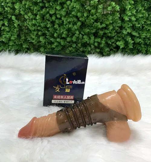 Jiuai Middle Section Strap-On Dildo With G-Chip Silicone Black — photo 4
