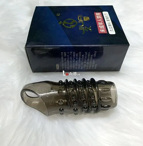 Jiuai Middle Section Strap-On Dildo With G-Chip Silicone Black — photo 2