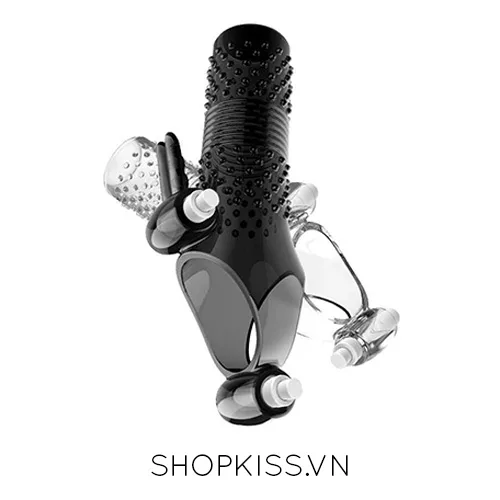 Holster Vibrating Textured Condom Male Sex Enhancement — photo 2