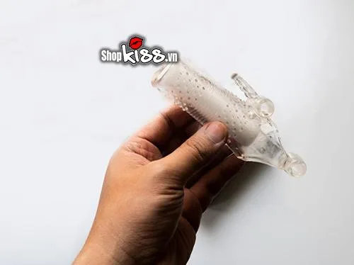 Holster Vibrating Textured Condom Male Sex Enhancement — photo 3