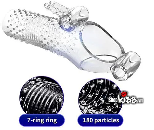 Holster Vibrating Textured Condom Male Sex Enhancement — photo 4