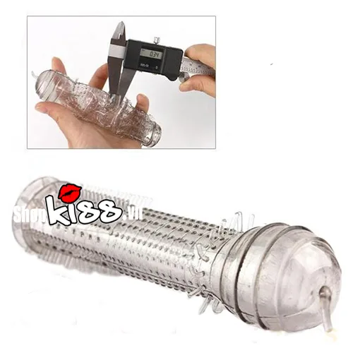 Ultra Thin Spiked Penis Sleeve Soft Silicone Enhancer — photo 3