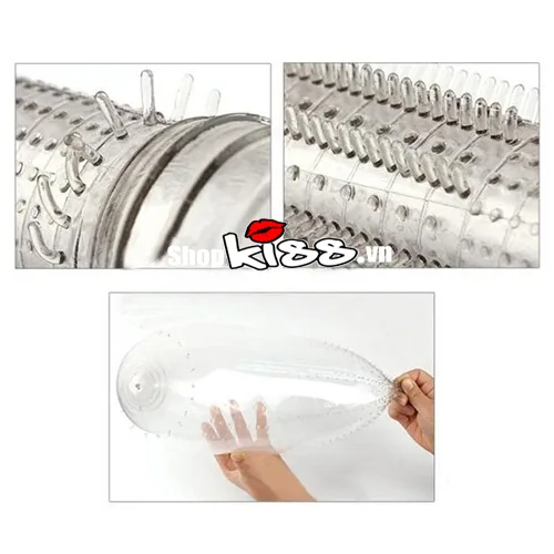 Ultra Thin Spiked Penis Sleeve Soft Silicone Enhancer — photo 5