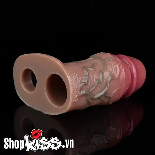FAAK Silicone Cock Sleeve Ribbed Delay Enlarger Enhancer — photo 5