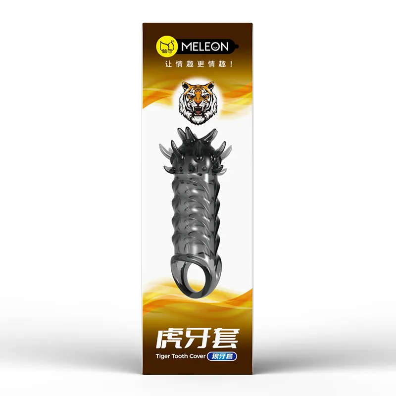 Meleon Tiger Tooth Spiked Strap-On Delay Ring Anti-Slip — photo 2