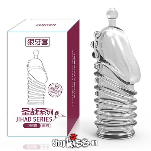 Bumpy Beaded Sleeve Enhancer Ultra Realistic Penis Extension — photo 4