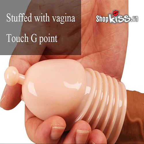 Bumpy Beaded Sleeve Enhancer Ultra Realistic Penis Extension — photo 8