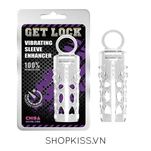 Get Lock Strap-On Vibrating Silicone Cock Enhancer — photo 2