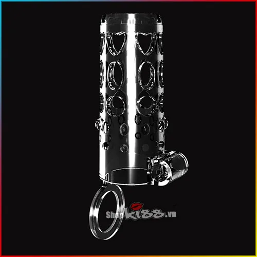 Get Lock Strap-On Vibrating Silicone Cock Enhancer — photo 3