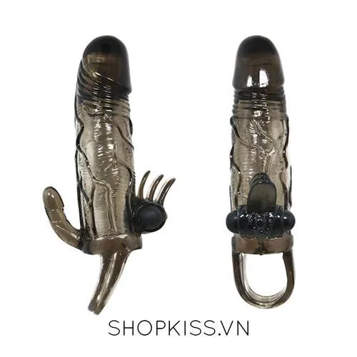 Braveman Dual Head Strap-On Condom Vibrator BD13A — photo 2