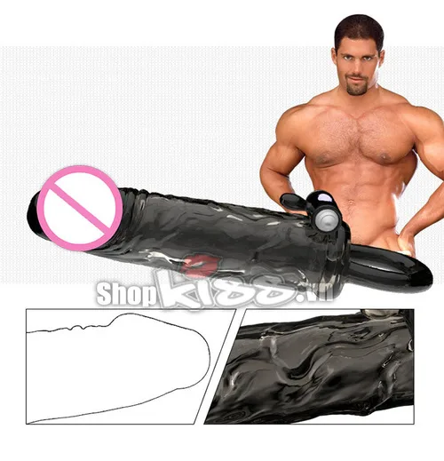 BD35 Black Warrior Vibrating Penis Sleeve Enhance Length — photo 5