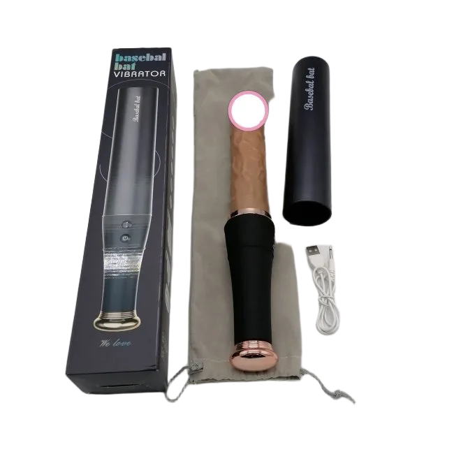 Baseball Bat Vibrator Thrusting Licking Discreet Toy