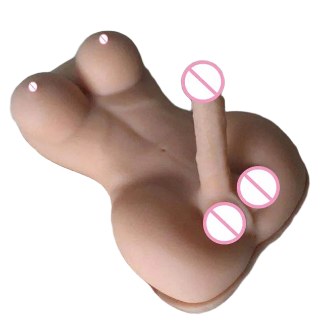 BB12D Androgynous Half-Body Doll Soft TPR for Couples