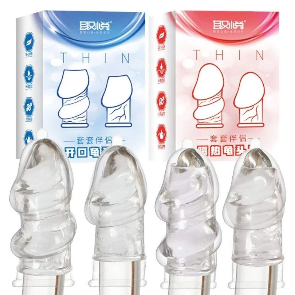 BCS Donzen THIN Ringed Open Tip Condom TPE Elastic — photo 2