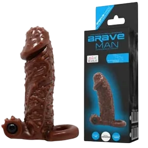 BD04C Vibrating Ribbed Condom for Intense Pleasure