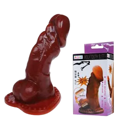 BD08 Soft Vibrating Enlarging Condom for Early Ejaculation Relief