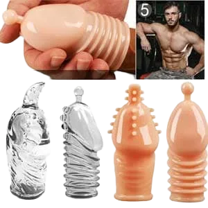 BD20A G-Spot Textured Extension Condom Enhancer Female