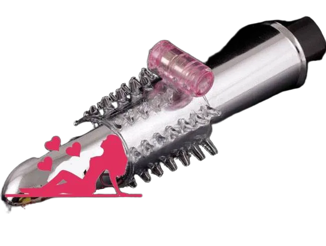 BD20C Spiked Vibrating Male Enhancement Sleeve Comfortable Fit