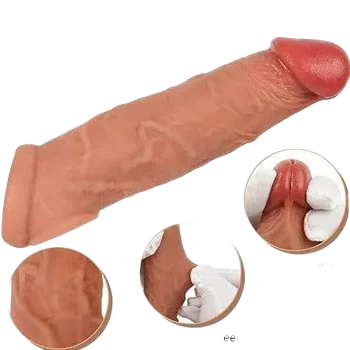 BD55 Condom Extender Penis Enhancer Male Safe 3cm Increase