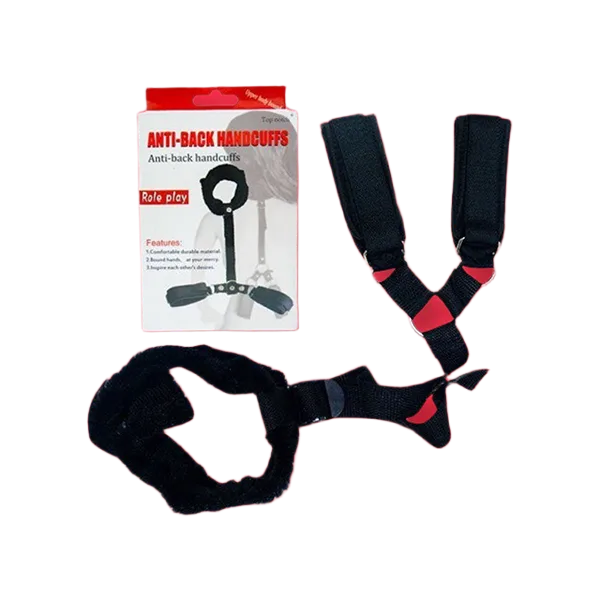 BDSM Bed Restraint Set Handcuffs and Collar Accessories