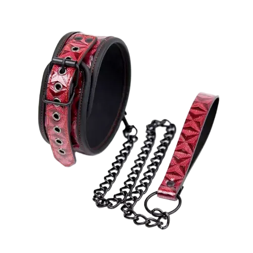 BDSM Collar Chain Ring Sexy Bondage Foreplay Gear