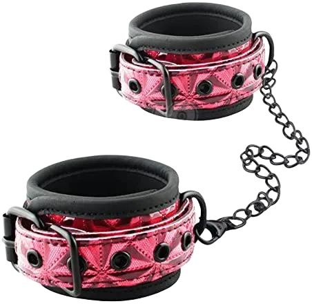 BDSM Leather Handcuffs For Couples Strong Sexy Play