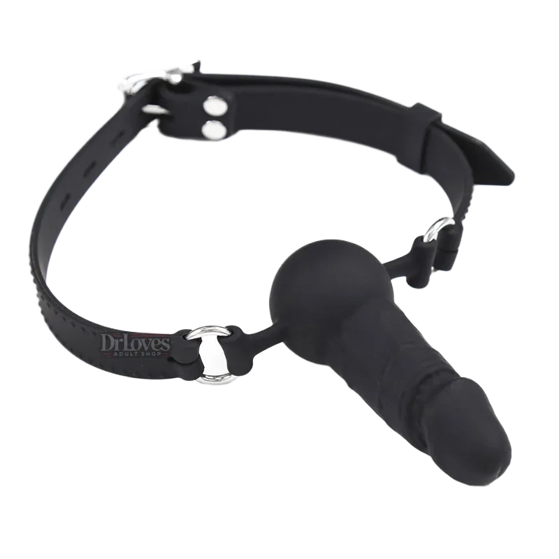 BDSM Mouth Lock with Penis Ball Bondage Pleasure for Couples