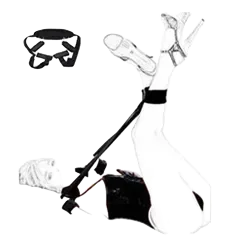 BDSM Restraints Handcuffs Legs Bondage Set Black