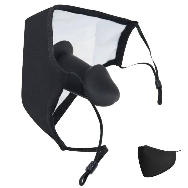BDSM Silicone Dildo Mask Comfortable Wear for Extended Use