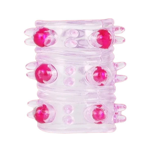 Beaded Dildo Enhancer Silicone TPE Soft Safe Stimulate