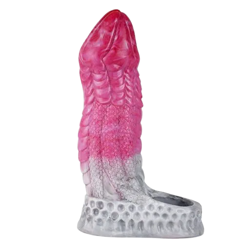 Beast Scale Penis Sleeve With Ball Ring Enhancer Male Toy
