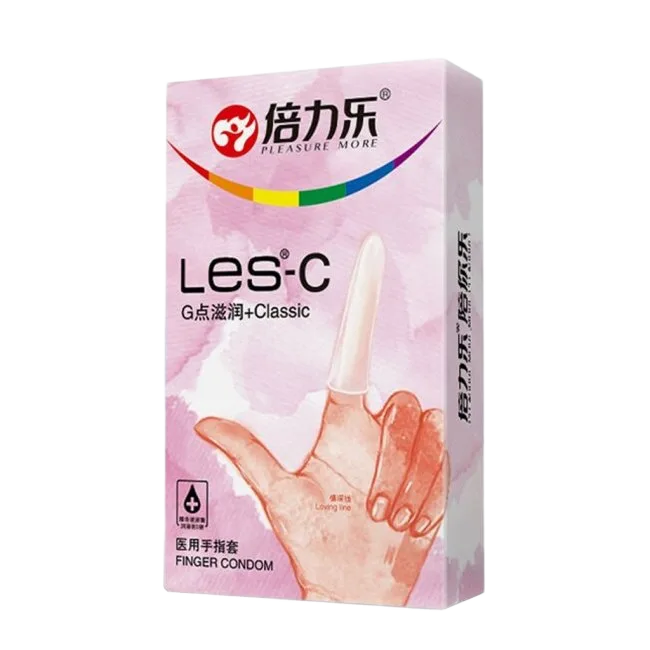 Beilile Les-C Finger Condoms 8pcs Female Fit Hygiene